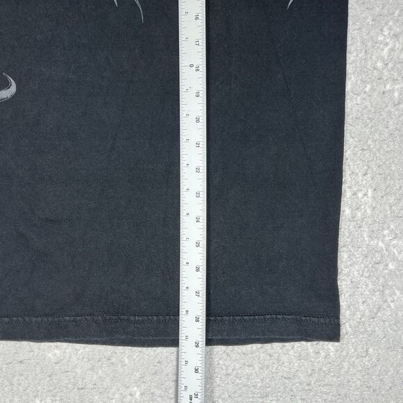 VTG Skin Industries Shirt Men’s Large Black Y2K Gothic BaGrunge AOP Double-Sided - Picture 5 of 10